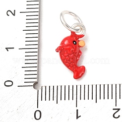 Brass Enamel Pendants&nbsp;KK-CBA260B-09P
