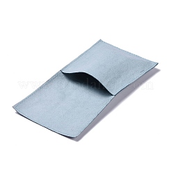 マイクロファイバーギフト包装ポーチ  ジュエリーポーチ  ライトスチールブルー  15.5x8.3x0.1cm&nbsp;ABAG-Z001-01F