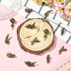 12Pcs 6 Styles Zinc Alloy Lapel Pin Backs for Clothes&nbsp;JEWB-CJ0003-25