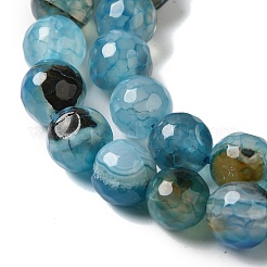 Dyed & Heated Natural Agate Beads Strands&nbsp;G-P539-G01