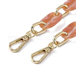 Acrylic Coffee Bean Chain Bag Strap&nbsp;PURS-WH0001-25B
