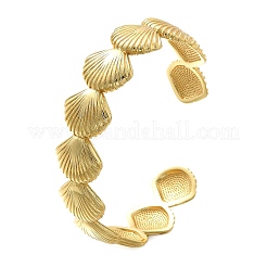 Brass Cuff Bangles for Women&nbsp;BJEW-U018-03G