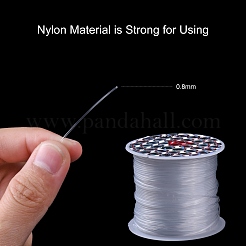 ナイロンワイヤー  釣り糸  透明  0.8mm  約8.74ヤード（8m）/ロール&nbsp;X-NWIR-R011-0.8mm