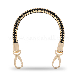 CutHollow 2Pcs Braided Round PU Leather Bag Straps Bag Handles&nbsp;FIND-CL0001-02C