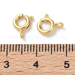 Rack Plating Brass Spring Ring Clasps&nbsp;KK-F090-22G