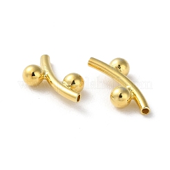 Rack Plating 925 Sterling Silver Tube Beads&nbsp;STER-NH0001-02G
