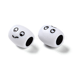 Opaque Acrylic European Beads&nbsp;SACR-P031-11A-01