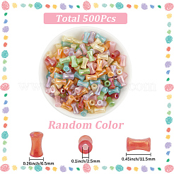 500Pcs Electroplate Opaque Resin Beads&nbsp;FIND-SP0005-06