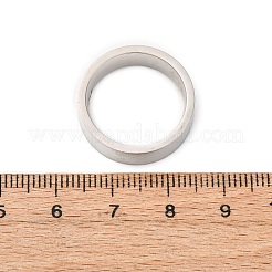 304ステンレススチール指輪  小指の約束と単語の模様  ステンレス鋼色  6mm  内径：17mm&nbsp;LS-RJEW-G352-01P