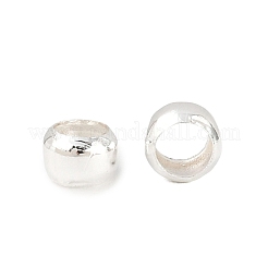 真鍮製つぶし玉カシメ玉  ロンデル  銀  4mm  穴：2.9mm&nbsp;J0JMQ022