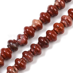 天然石レッドジャスパービーズ連売り  ランタン  9x7mm  穴：0.8mm  約52~53個/連  15.35''~15.55''（39~39.5センチメートル）&nbsp;G-P595-C02-01