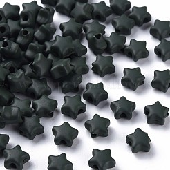 スプレープリントアクリルビーズ  スター  ミックスカラー  8.5x9.5x5mm  穴：2mm  約2050個/500g&nbsp;MACR-S373-45-O