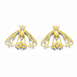 PVD Vacuum Plating 201 Stainless Steel Filigree Pendants&nbsp;STAS-S118-009G-NF