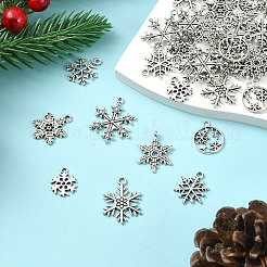 40Pcs 8 Styles Tibetan Style Alloy Pendants&nbsp;FIND-YW0006-26