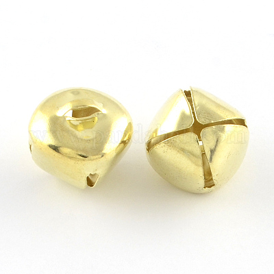 アイアン製ベルペンダント  ゴールドカラー  19~20x19~20x16mm  穴：3x6mm&nbsp;IFIN-Q112-03G-1