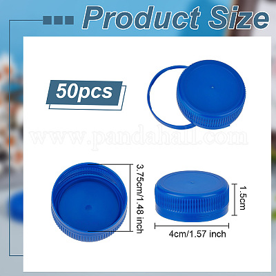 ペットボトルキャップ ねじ込み式のびんのふた コラム ブルー 40x15mm