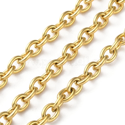 304 Stainless Steel Rolo Chains&nbsp;CHS-R020-08G-05-1