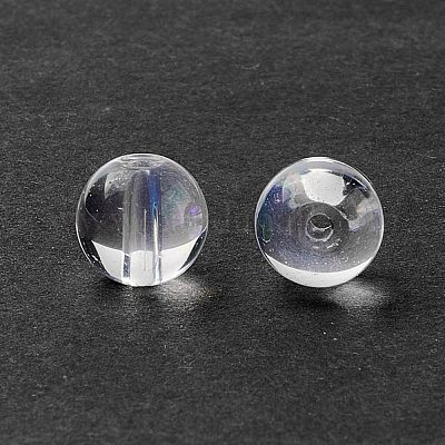 ガラスビーズ  ラウンド  透明  8mm  穴：1.4mm&nbsp;GLAA-C021-01M-1