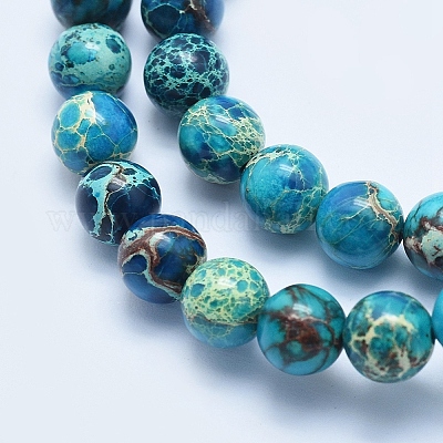 Natural Imperial Jasper Beads Strands&nbsp;G-A175B-8mm-03-1