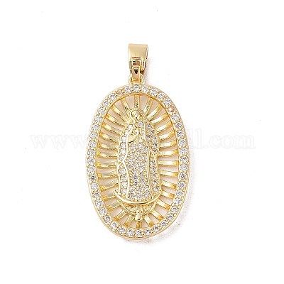 Wholesale Brass Clear Cubic Zirconia Pendants - Pandahall.com