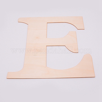 未完成の木の形  文字L  文字.e  29.6x28x0.2cm&nbsp;WOOD-WH0109-01E-1