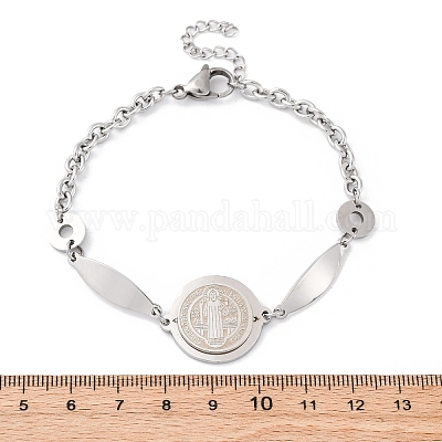 201 Stainless Steel Link  Bracelets&nbsp;BJEW-B078-146P-1