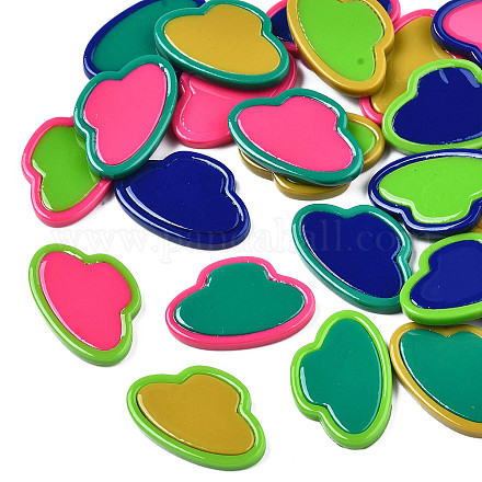 Opaque Cellulose Acetate(Resin) Cabochons KY-N018-11-1
