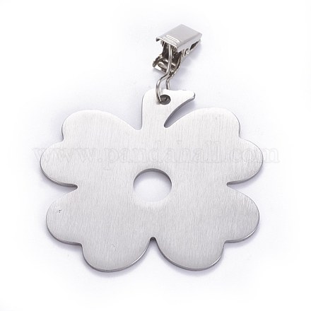 Stainless Steel Tablecloth Pendants X-STAS-WH0013-05P-1