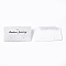 Plastic Display Cards, Used For Earrings, Rectangle, WhiteSmoke, 3.1x5.2x0.7~0.8cm, Hole: 6mm