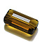 K9 Glass, Imitation Austrian Crystal Beads, Grade AAA, Faceted, Rectangle, Olive, 10x15.5x7mm, Hole: 0.9~1mm