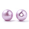Spray Painted ABS Plastic Imitation Pearl Beads, Round, Plum, 8x7.5mm, Hole: 1.8mm, about 2080 pcs/500g
