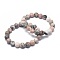 Natural Zebra Jasper Bead Stretch Bracelets, Round, Inner Diameter: 2 inch~2-1/8 inch(5.2~5.5cm), Bead: 10mm