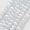Cat Eye Beads, Round, White, 10mm, Hole: 0.8mm, about 39pcs/strand, 15 inch