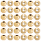 Brass Spacer Beads, Round, Real 18K Gold Plated, 4mm, Hole: 1.5mm, 300pcs