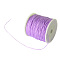 Braided Nylon Thread, Chinese Knotting Cord for Beading Jewelry Making Macrame Craft, Lilac, 0.8mm, about 100yards/roll