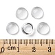透明な半円形のガラスカボション  透明  8~9x4.5~5.5mm&nbsp;GGLA-R027-8mm-5