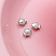 真鍮チャーム  プラチナ  魚  9x10mm&nbsp;INS-PW0002-03D-1