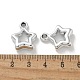 メッキアクリルパーツ  カン付き  スター  銀メッキ  20x16.5x6mm  穴：2.2mm&nbsp;PACR-Q008-14S-3