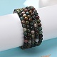 Natural Indian Agate Bead Stretch Bracelets&nbsp;BJEW-K212-A-010-2