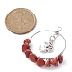 Copper Wire Wrapped Gemstone Chip Pendants&nbsp;PALLOY-JF02240-4