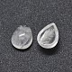 天然水晶カボション  ロッククリスタルカボション  ティアドロップ  8x6x3mm&nbsp;G-O175-22-18-2