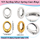 2Pcs 925 Sterling Silver Spring Gate Rings&nbsp;STER-BBC0006-41A-2