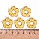 透明なアクリルビーズフレーム  花  オレンジ  19x20x3.5mm  穴：1.6mm  内径：6.5mm  約632個/500g&nbsp;TACR-S154-29B-81-4