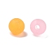 プラスチックビーズ  艶消し  ラウンド  ミックスカラー  6mm  穴：1mm  約4165個/500g&nbsp;KY-L082-03A-2