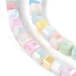 Electroplate Opaque Glass Beads Strands&nbsp;EGLA-U004-02C