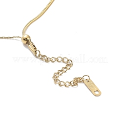 201 Stainless Steel Double Layer Necklace with Round Ball Beaded for Women&nbsp;NJEW-D055-01G
