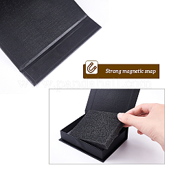 紙箱  スナップカバー  スポンジマットと磁気で  アクセサリー箱  長方形  ミックスカラー  8.5x11.1x2.5cm  2色  4個/カラー  8個/セット。&nbsp;CON-BC0001-71