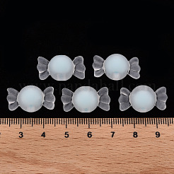 透明なアクリルビーズ  艶消し  二層ビーズ  キャンディ  ライトブルー  11.5x21.5x11.5mm  穴：2.5mm  約393個/500g&nbsp;TACR-S152-13C-A07
