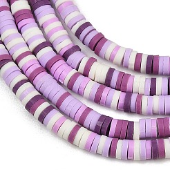 Handmade Polymer Clay Beads Strands&nbsp;PY-CBA18ED-02C