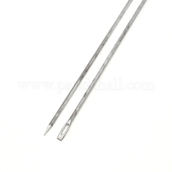 炭素鋼漁網針  釣りアクセサリー用  ステンレス鋼色  322x5x3mm  穴：10.5x2mm&nbsp;FIND-WH0091-77